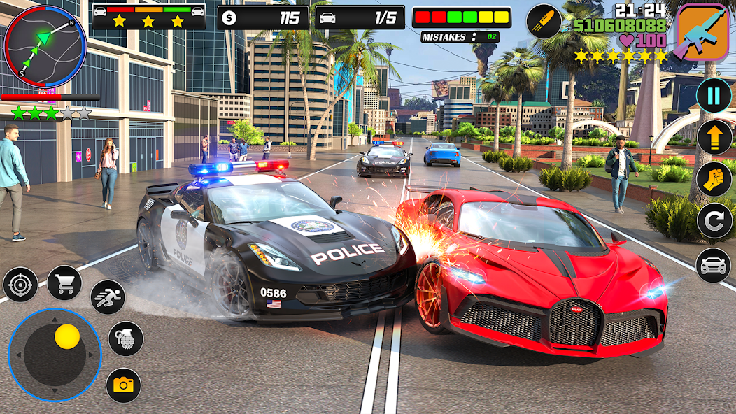 US Cop Car Chase Game 3D