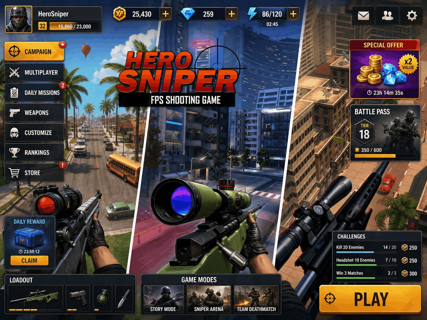 Sniper Shooter FPS Shooting 3D